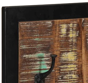 kabátállvány többszínű 40x2x80 cm tömörfa, újrahasznosított fa
