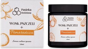 Méhviasz illatgyertya 120 ml Narancs illóolaj