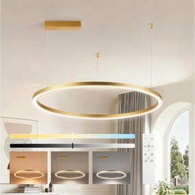 Brilagi - dimmelhető kábeles csillár PORTOFINO LED/60W/230V Ø 80 cm arany + távirányító