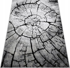 Szőnyeg 140x190 Törzs Modern Szőtt Szürke Divatos