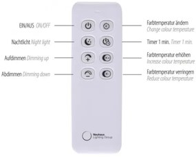 Paul Neuhaus 319-18 - LED Dimmelhető állólámpa HULA LED/21,5W/230V + távirányító