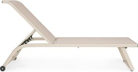 Natúr színű fém kerti napozóágy Taylor – Bizzotto
