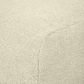 Krémszínű buklé babzsákfotel Plus 100 Lounge – SLOWDOWN