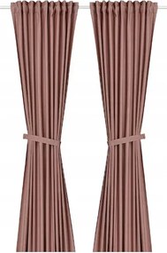 Ikea Lenda Függöny megkötős 2 db 140x300 cm Barna-piros