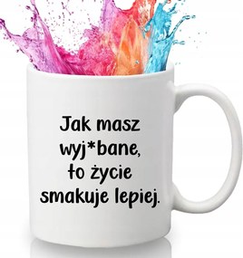 Bögre Fehér 330 ml Kerámia Ajándék Humor Vicces Minta Ki*bane