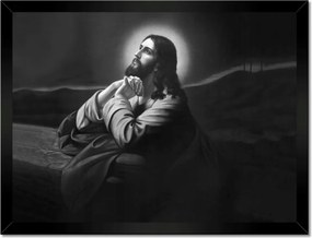 Poszterek keretben 40x30 Jézus imája a kertben