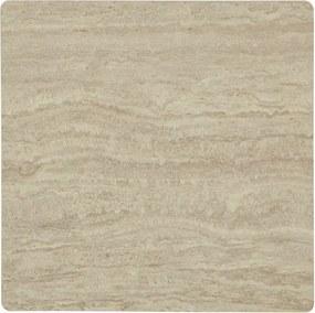 Kerek étkezőasztal NELVO 90 cm, travertin/kasmír