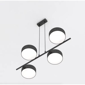 DRUMZ zsinóros csillár 4xE14/10W/230V fekete