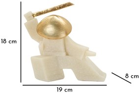 Szamuráj oda quarzy -b- 19x8x18cm