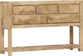 vidaXL tömör mangófa tálalószekrény 120 x 30 x 75 cm