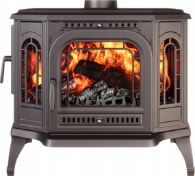 Ăntöttvas kĂĄlyha szabadonĂĄllĂł kĂĄlyha kecske öntöttvas 10,5kW fatĂŒzelĂ©sƱ kandallĂł P7