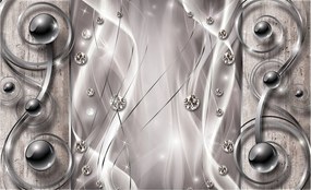 Fotótapéta Fém Gyémántok Glamour a gömbökben Modern design 350x250 +ragasztó
