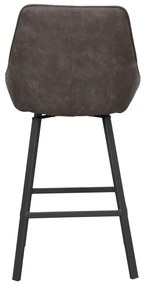 Szürke bárszék szett 2 db-os (ülésmagasság 65 cm) Alison – Rowico