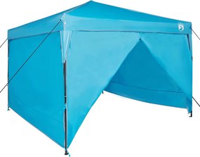 vidaXL Tetősátor Kék 290 x 290 x 251 cm szövet