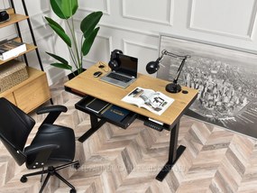 PC asztal Osto 120 (fekete tölgy + fekete). Akció -15%. 1109815