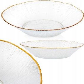 Arany Üveg salátatál üveg saláták ételek gyümölcsök 500 ml