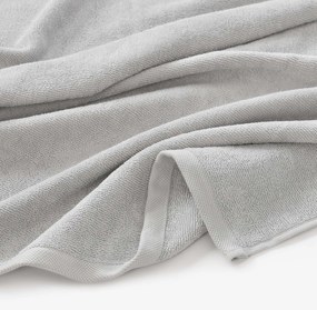 Goldea bordűr nélküli frottír törölköző és fürdőlepedő soft – szürke 50 x 100 cm