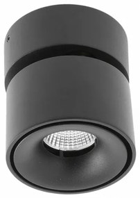 Lámpa Mennyezeti BIANCO, 8W, 680lm, AC220-240V, 50/60 Hz, PF>0,9, Ra≥80, IP20, IK06, 36°, 4000K, kör, fekete