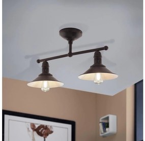 Eglo 49824 - STOCKBURY rúdra szerelt csillár 2xE27/60W