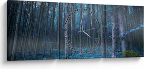 Kép - varázslatos erdő (órával) (90x30 cm)