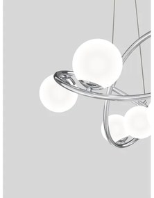 Wofi 7014-807 - LED Csillár zsinóron NANCY 8xG9/3,5W/230V fényezett króm