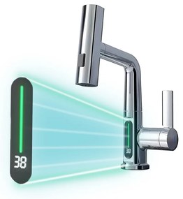 Mara mosogató csaptelep multifunkciós fejjel digitális kijelzővel