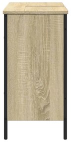 sonoma tölgy szerelt fa fürdőszobai mosdószekrény 80x30x60 cm