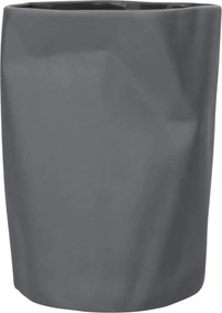 Váza hajlított fekete 20 cm Ćmielów