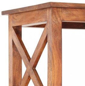tömör akácfa könyvszekrény mézszínű felülettel 100x30x180 cm