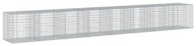 horganyzott vas gabion kosár fedéllel 800 x 100 x 100 cm