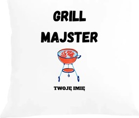 Párna párnahuzat Ajándék Grill Barkács Név