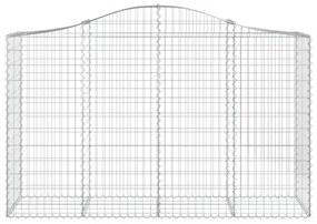 18 db íves horganyzott vas gabion kosár 200x50x120/140 cm
