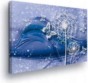 Vászonkép 100x75 Könnyű repülés pitypang pillangók álom átalakulás