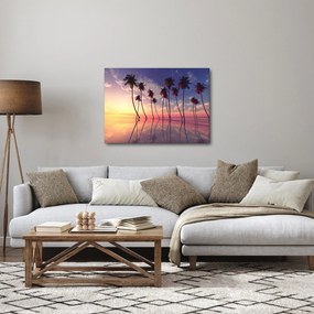 A felszín fölé emelkedő pálmafák képe (70x50 cm)