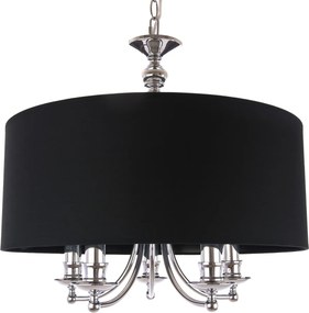 Cosmolight glamour klasszikus csillár abu dhabi fekete ezüst cosp05697ch-bk