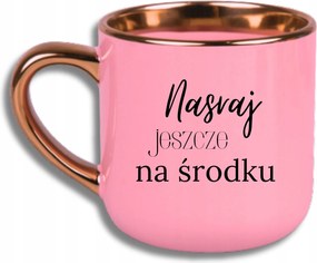 Bögre Rózsaszín Elegáns Nagy Vicces Ajándék Még Középen