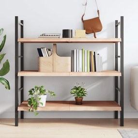 kezeletlen tömör tölgyfa fali polc 120x60x(2-4) cm