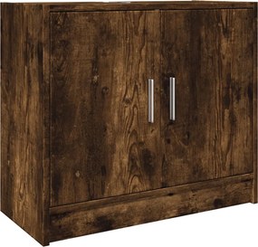 vidaXL füstös tölgy színű szerelt fa mosdószekrény 63 x 29 x 55 cm