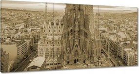 Vászonkép 120x60 Napsütéses nap Barcelona