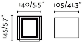 FARO 70637 - LED Kültéri fali lámpa OLAN 2xLED/3W/230V IP54