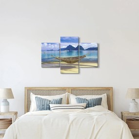 Kép - Egy függőágy képe a tengerparton 2 (90x60 cm)