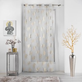 Bézs-aranyszínű átlátszó függöny 140x280 cm Sunny – douceur d'intérieur