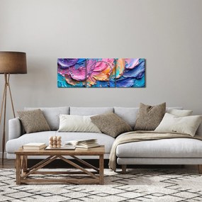 Kép - Olajfestmény (órával) (90x30 cm)