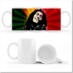 Bob Marley Reggae nyomott mintás bögre