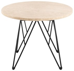 Kerek tárolóasztal márvány dekoros asztallappal ø 55 cm Prunus – Actona