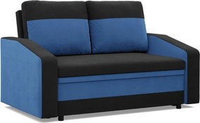 Hewlet kanapé, szövet anyag, fekete - kék