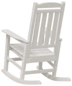 2 db-os Kertihintaszék Fehér 70x92x107.5 cm HDPE