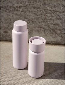 Világos rózsaszín rozsdamentes acél termobögre 650 ml Singles – Zone