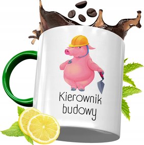 Zöld Bögre Építőknek Születésnapra Ajándék fényképes nyomtatással