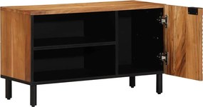 vidaXL TV egységek polcokkal Tömör Akácfa 80 x 31,5 x 46 cm Faanyag